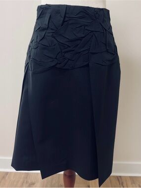 Jil Sander Black Origami Skirt | Size 38